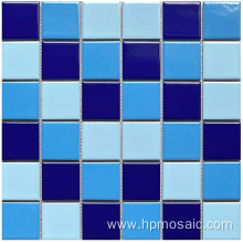 mixed blue Porcelain Mosaic Tiles